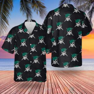 Royal Marines Commando Skull Dagger 2 Hawaiian Shirt