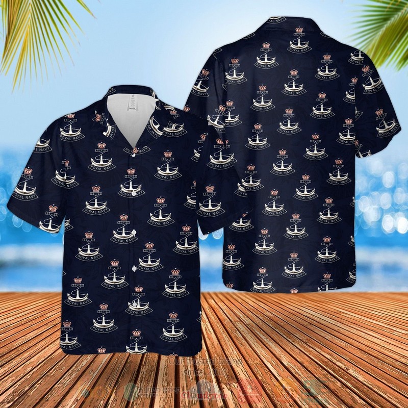 Royal Navy Badge Hawaiian Shirt Royal Navy Badge Hawaiian Shirt
