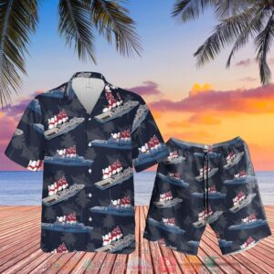 Royal Navy Hms Albion Class Hawaiian Shirt