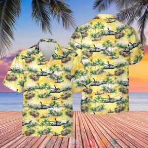 Royal Navy Merlin Hm Mk2 Hawaiian Shirt