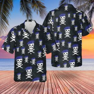 Royal Navy Skull Hawaiian Shirt