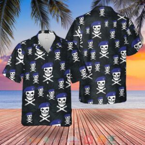 Royal Navy Skull Hawaiian Shirt