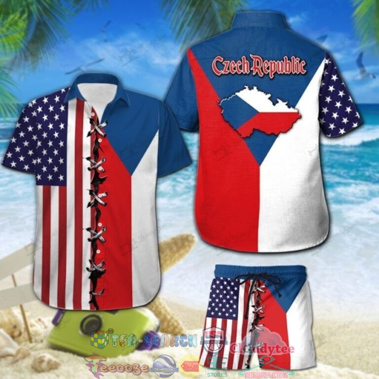 RweENalK-TH110622-46xxxCzech-Republic-American-Flag-Hawaiian-Shirt-And-Shorts2-768x768-1