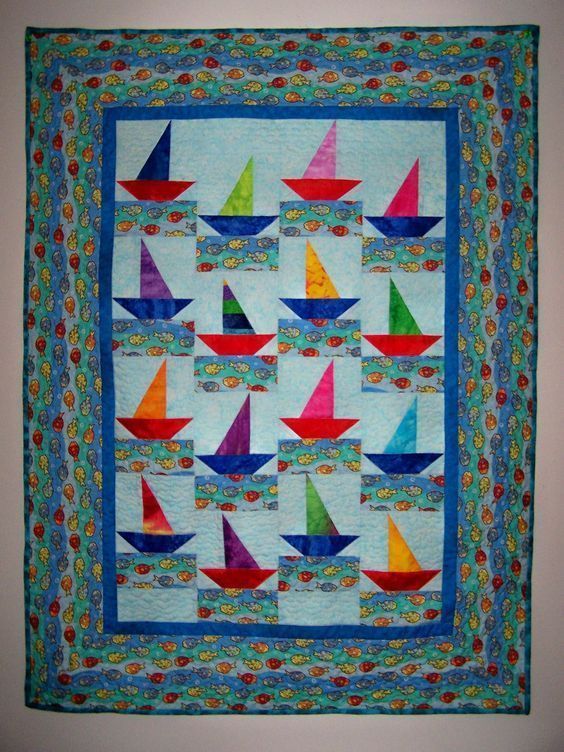 Sailboat Quilt Cirnr Sailboat Quilt Cirnr