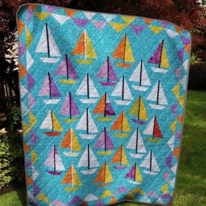 Sailboats Quilt Ciqdt