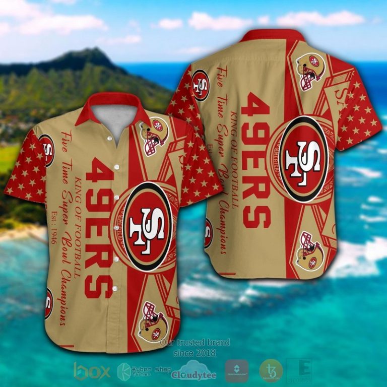 San_Francisco_49ers_King_of_Football_Five_times_Super_Bowl_Champions_hawaiian_shirt_and_shorts_1_2-768x768-1