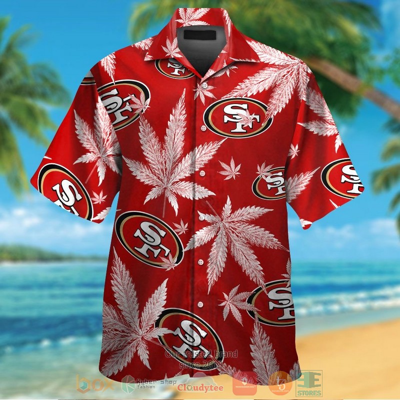 San Francisco 49Ers Weed Red Hawaii Shirt San Francisco 49Ers Weed Red Hawaii Shirt