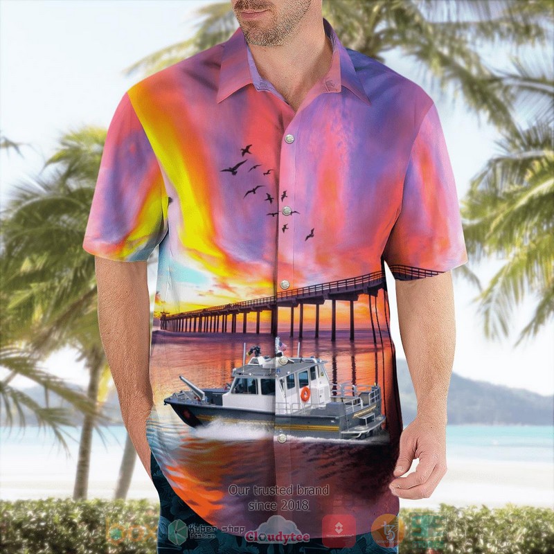 San Joaquin County Sheriff Boating Safety Unit Hawaiian Shirt San Joaquin County Sheriff Boating Safety Unit Hawaiian Shirt