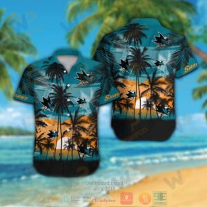San Jose Sharks Hawaiian Shirt And Shorts