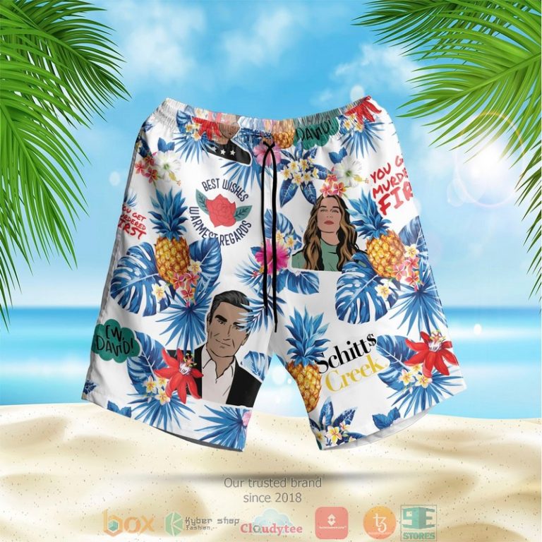 Schitts_Creek_pineapple_white_blue_Hawaiian_Shirt_Shorts_1_2-768x768-1