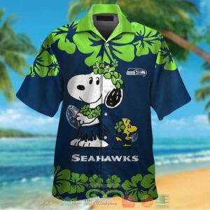 Seattle Seahawks Snoopy Woodstock Hawaiian Shirt And Shorts