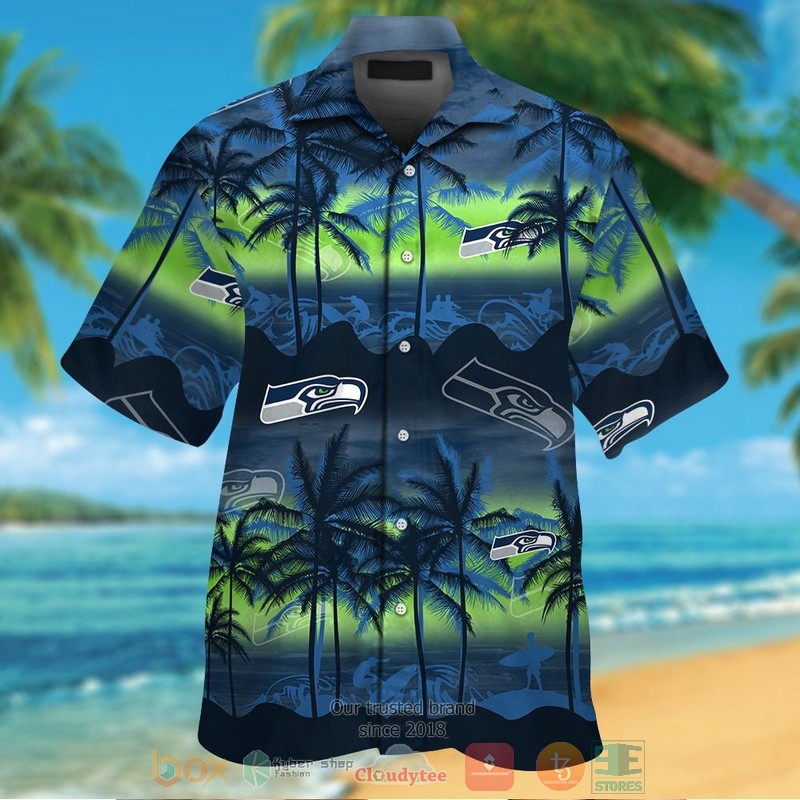 Seattle Seahawks Palm Tree Hawaii Shirt Seattle Seahawks Palm Tree Hawaii Shirt