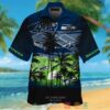 Seattle Seahawks Palm Tree Navy Black Hawaii Shirt