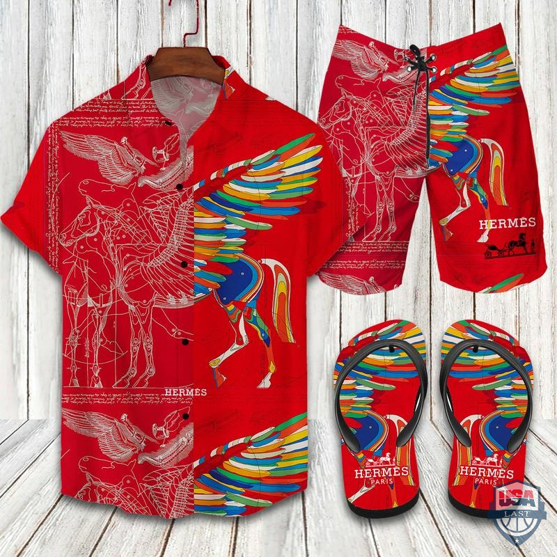 Hermes Hawaiian Shirt Beach Short 01 Hermes Hawaiian Shirt Beach Short 01