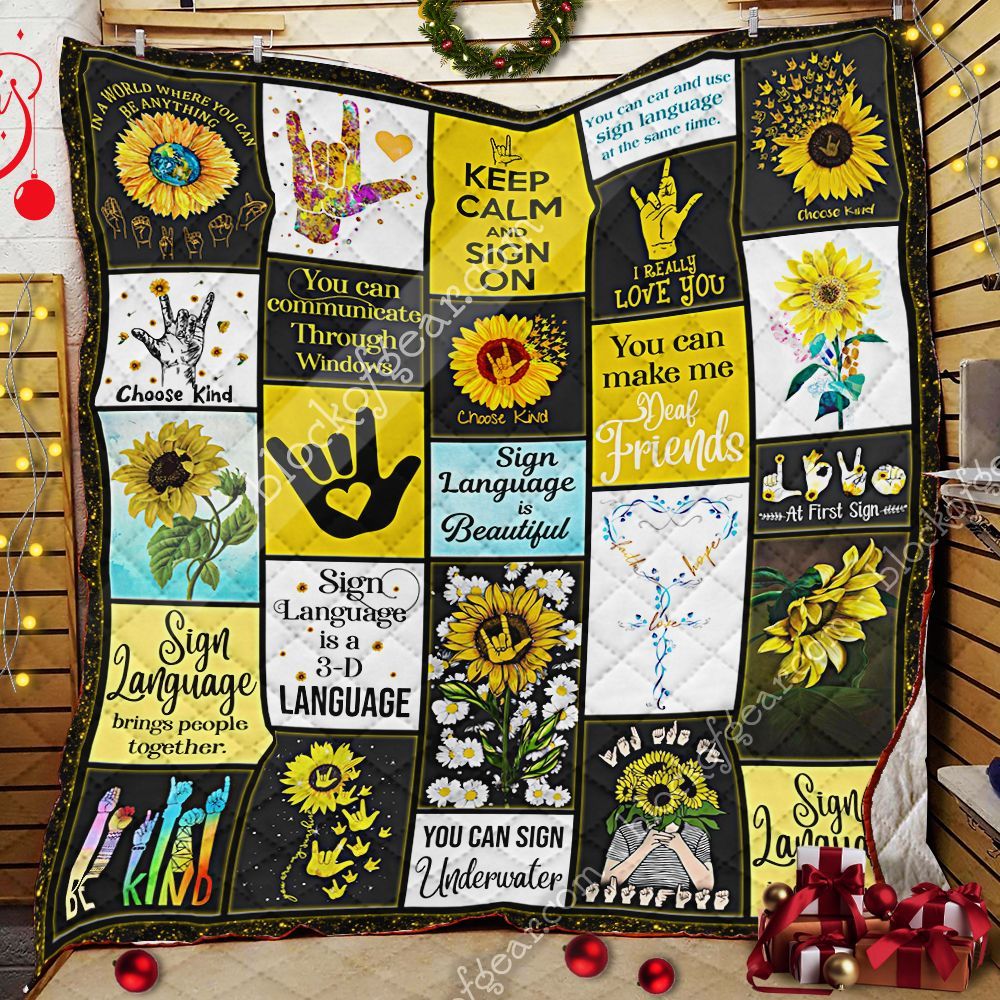 Sign Language Quilt Sign Language Quilt