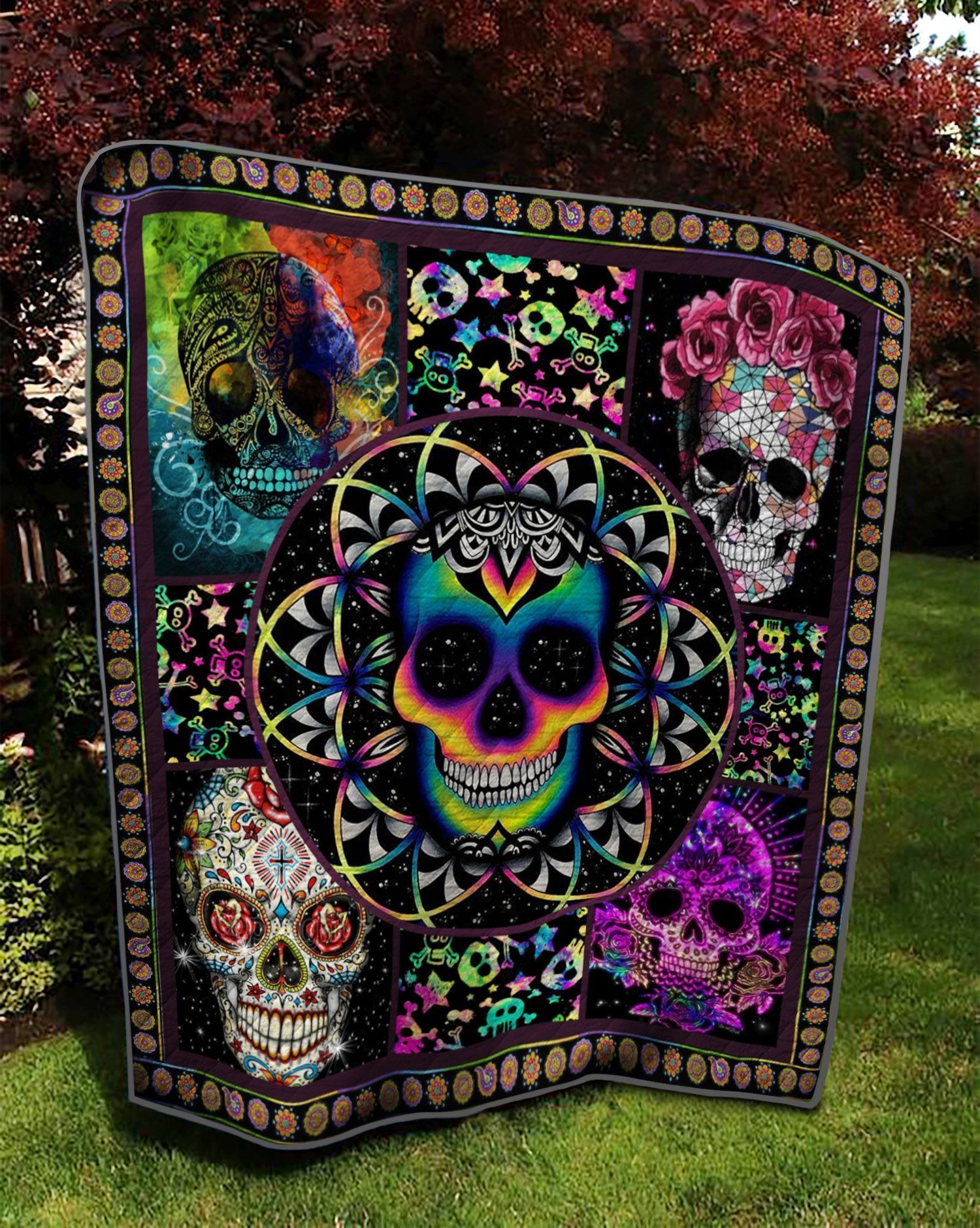 Skull Quilt Cutff Skull Quilt Cutff