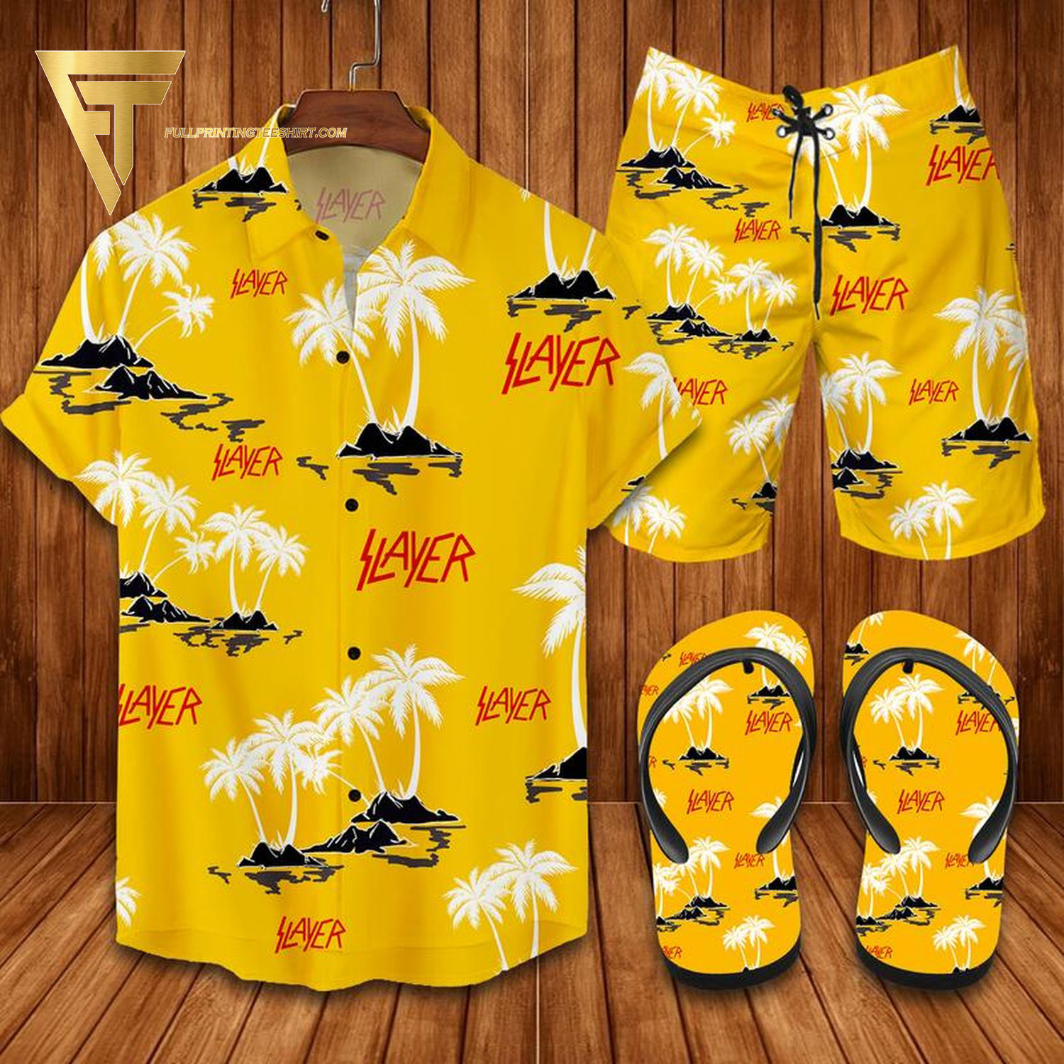 Slayer Rock Band Hawaiian Shirt Beach Shorts And Flip Flops Slayer Rock Band Hawaiian Shirt Beach Shorts And Flip Flops