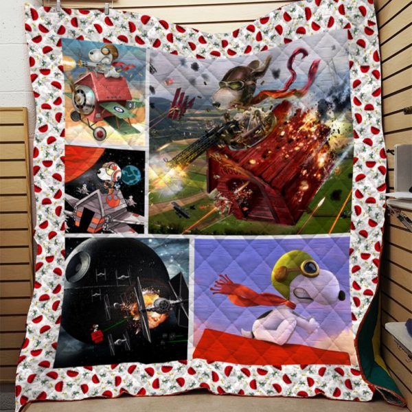 Snoopy Flying Ace Quilt Blanket-3D Quilt Blanket Tdq-Qvk0012 Snoopy Flying Ace Quilt Blanket-3D Quilt Blanket Tdq-Qvk0012
