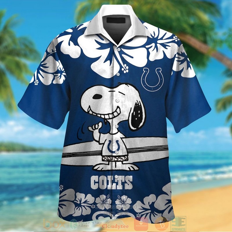 Snoopy Indianapolis Colts Hawaiian Shirt And Shorts Snoopy Indianapolis Colts Hawaiian Shirt And Shorts