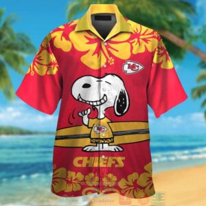 Snoopy Kansas City Chiefs Hawaiian Shirt And Shorts