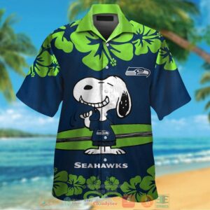 Snoopy Seattle Seahawks Hawaiian Shirt And Shorts