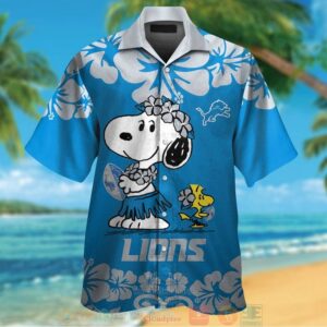Snoopy Woodstock Detroit Lions Hawaiian Shirt And Shorts