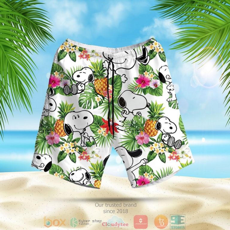 Snoopy_pineapple_white_Hawaiian_Shirt_Shorts_1_2-768x768-1