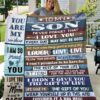 Son Quilt To My Son Never Forget That I Love You Mom Premium Quilt Blanket Size Throw