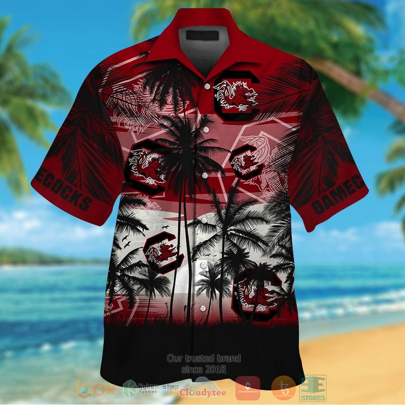 South Carolina Gamecocks Tropical Hawaiian Shirt And Shorts South Carolina Gamecocks Tropical Hawaiian Shirt And Shorts