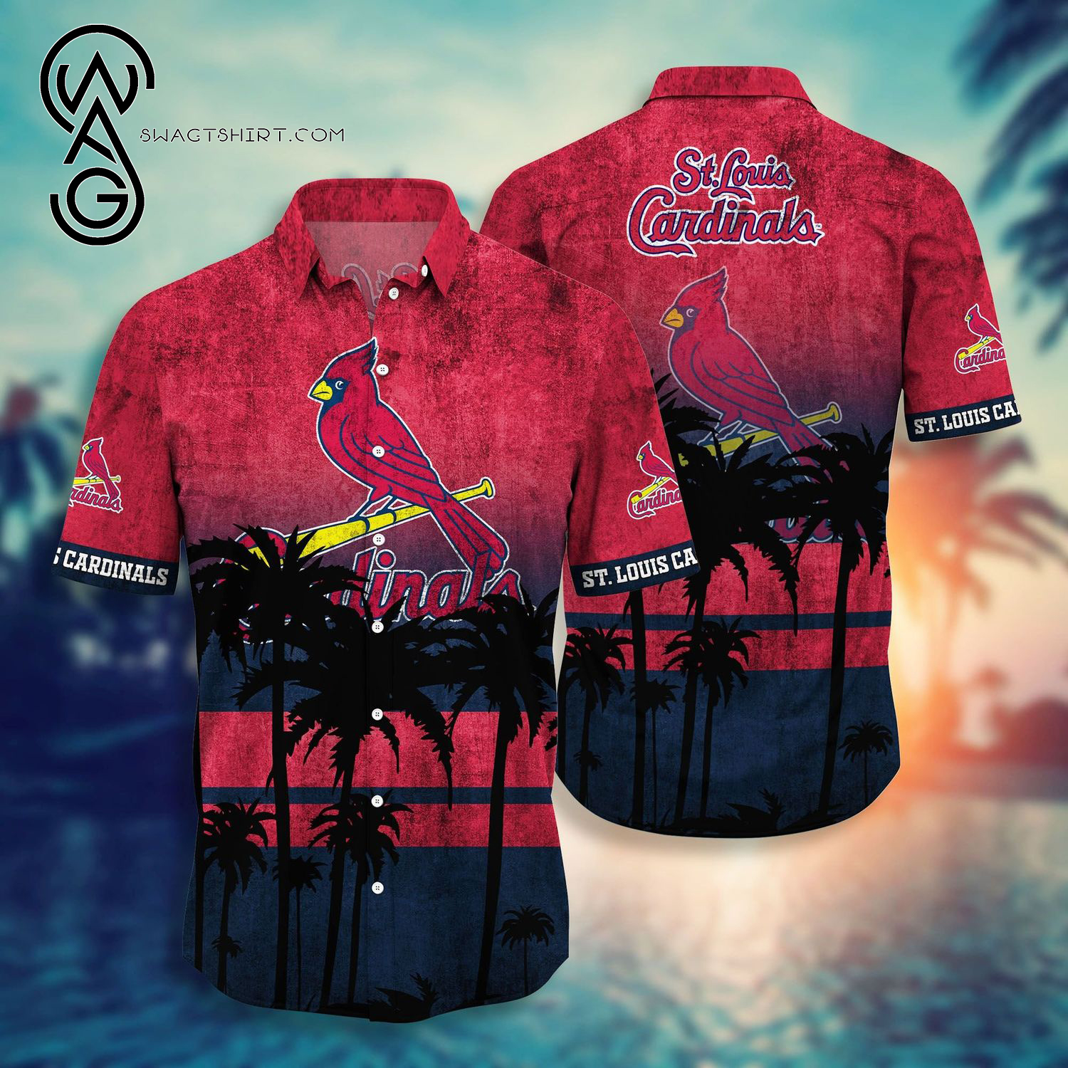 St Louis Cardinals Baseball Team Combo Hawaiian Shirt And Shorts St Louis Cardinals Baseball Team Combo Hawaiian Shirt And Shorts