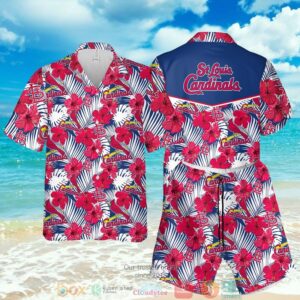 St. Louis Cardinals Mlb Hibiscus Hawaiian Shirt