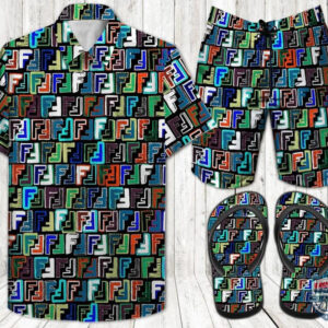 Fendi Hawaiian Shirt Beach Short 01