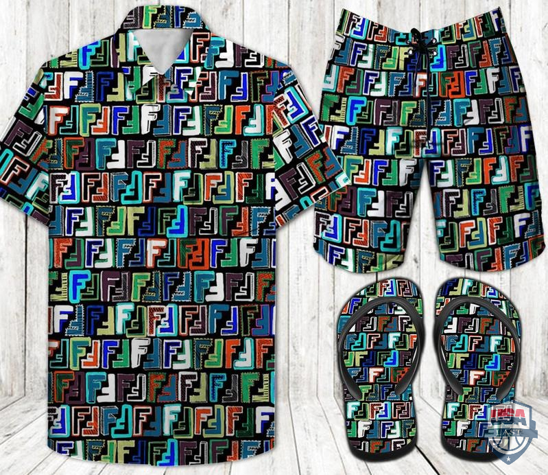 Fendi Hawaiian Shirt Beach Short 01 Fendi Hawaiian Shirt Beach Short 01