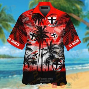 St Kilda Saints Hawaiian Shirt And Shorts