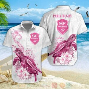 Stade Francais Turtle Hawaiian Shirt
