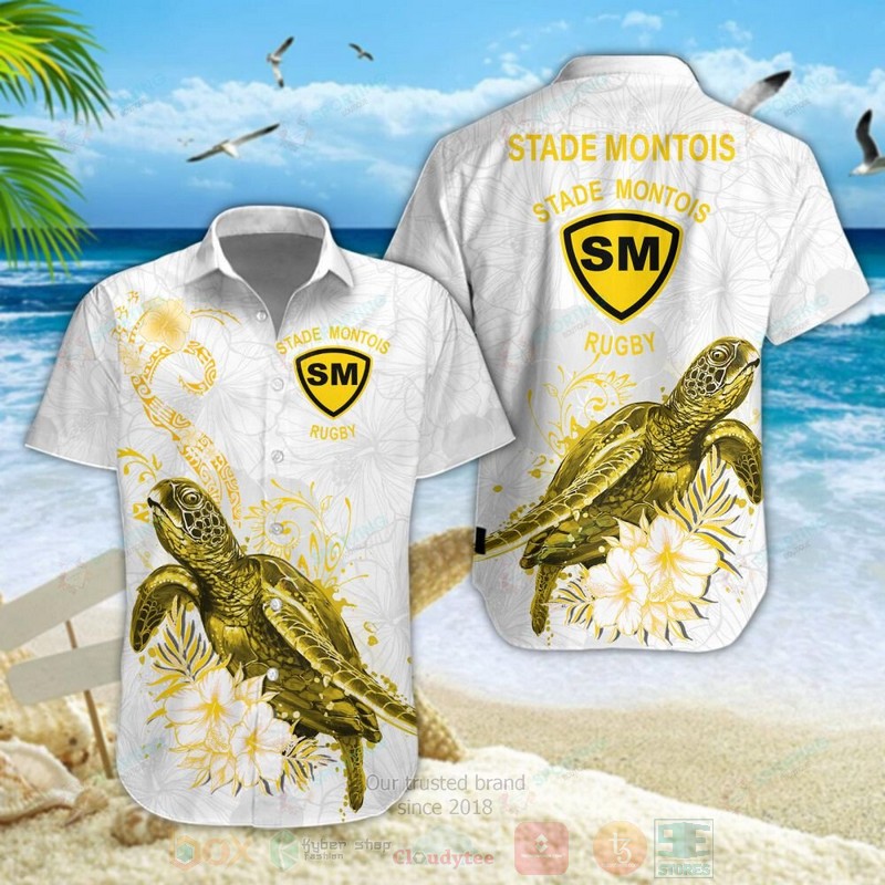 Stade Montois Rugby Turtle Hawaiian Shirt Stade Montois Rugby Turtle Hawaiian Shirt