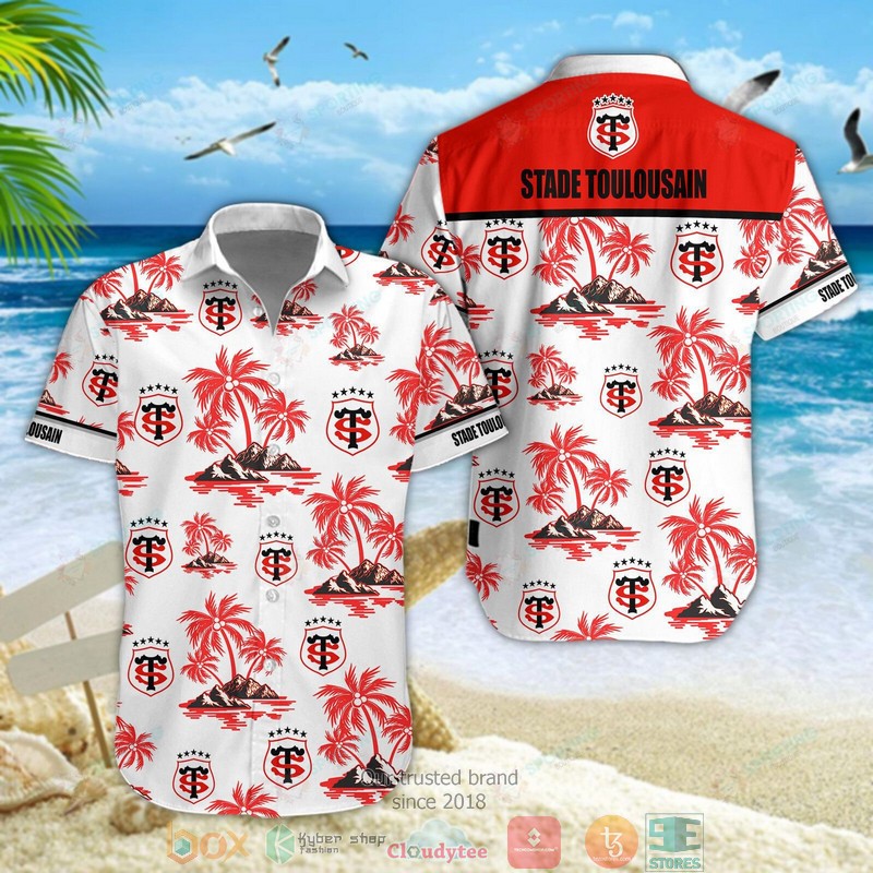 Stade Toulousain Hawaiian Shirt Stade Toulousain Hawaiian Shirt