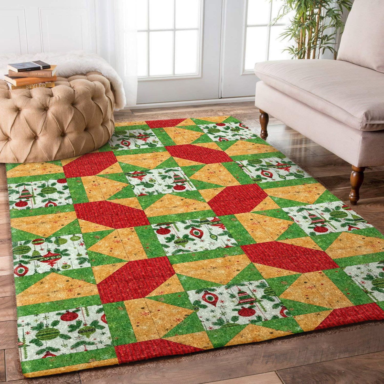 Star Quilts Christmas Day Aa2811155M Rug Star Quilts Christmas Day Aa2811155M Rug
