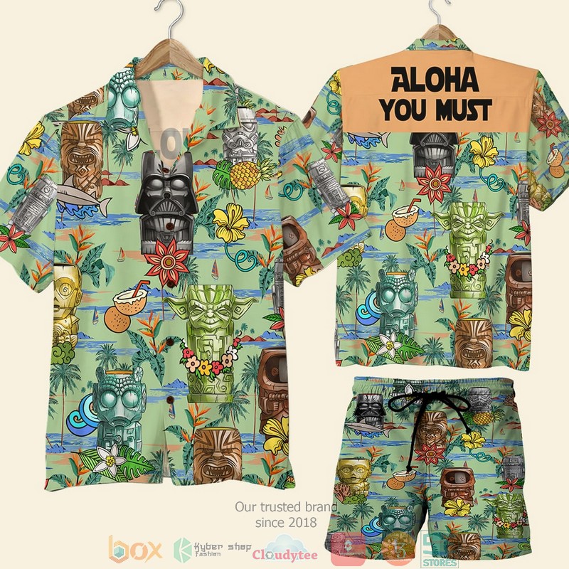 Star War Aloha You Must Tiki Pattern Hawaiian Shirt Star War Aloha You Must Tiki Pattern Hawaiian Shirt