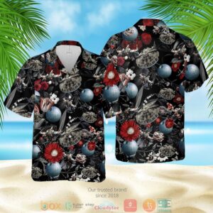Star Wars Flowers Black Hawaiian Shirt
