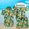 Starbucks Pineapple Green Hawaiian Shirt