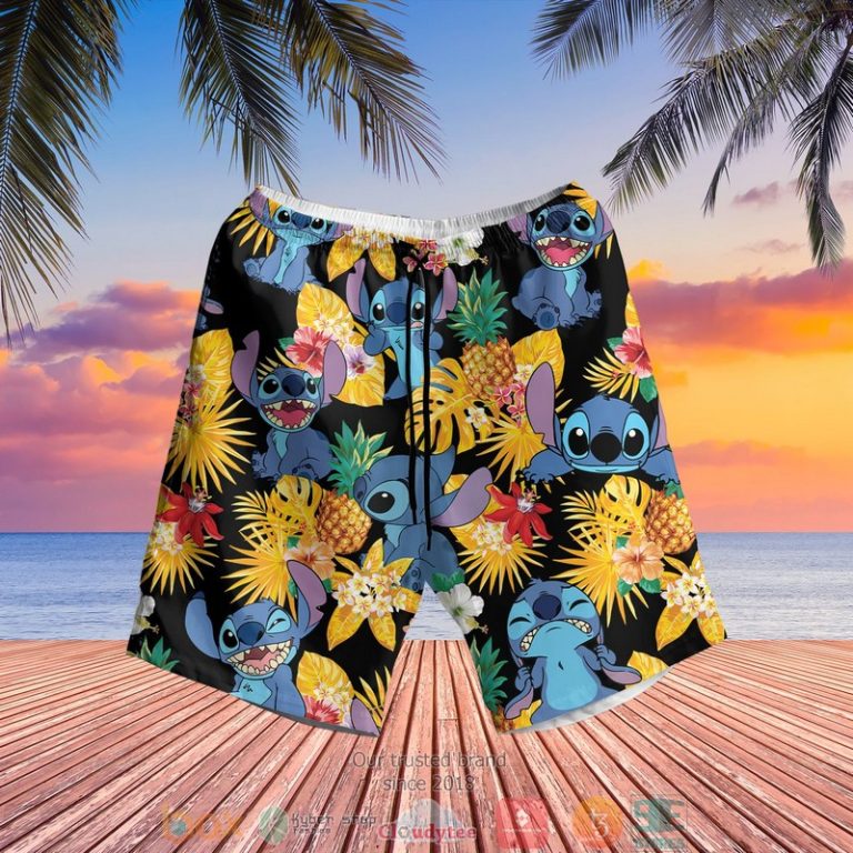 Stitch_pineapple_black_yellow_Hawaiian_Shirt_Shorts_1_2-768x768-1