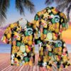 Studio Ghibli Characters Pineapple Black Yellow Hawaiian Shirt