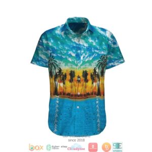 Summer Beach Blue Hawaiian Shirt