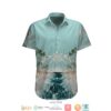 Summer Beach Light Blue Hawaiian Shirt