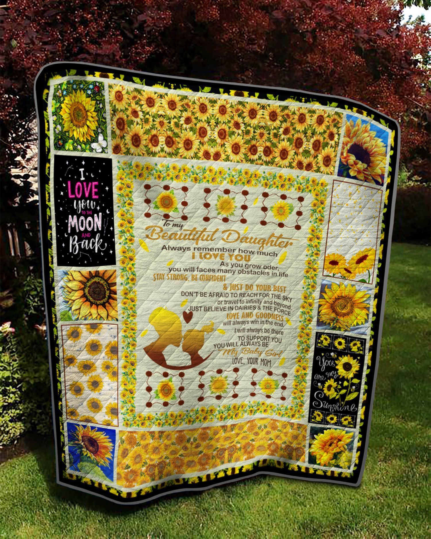 Sunflower Quilt Cufhn Sunflower Quilt Cufhn