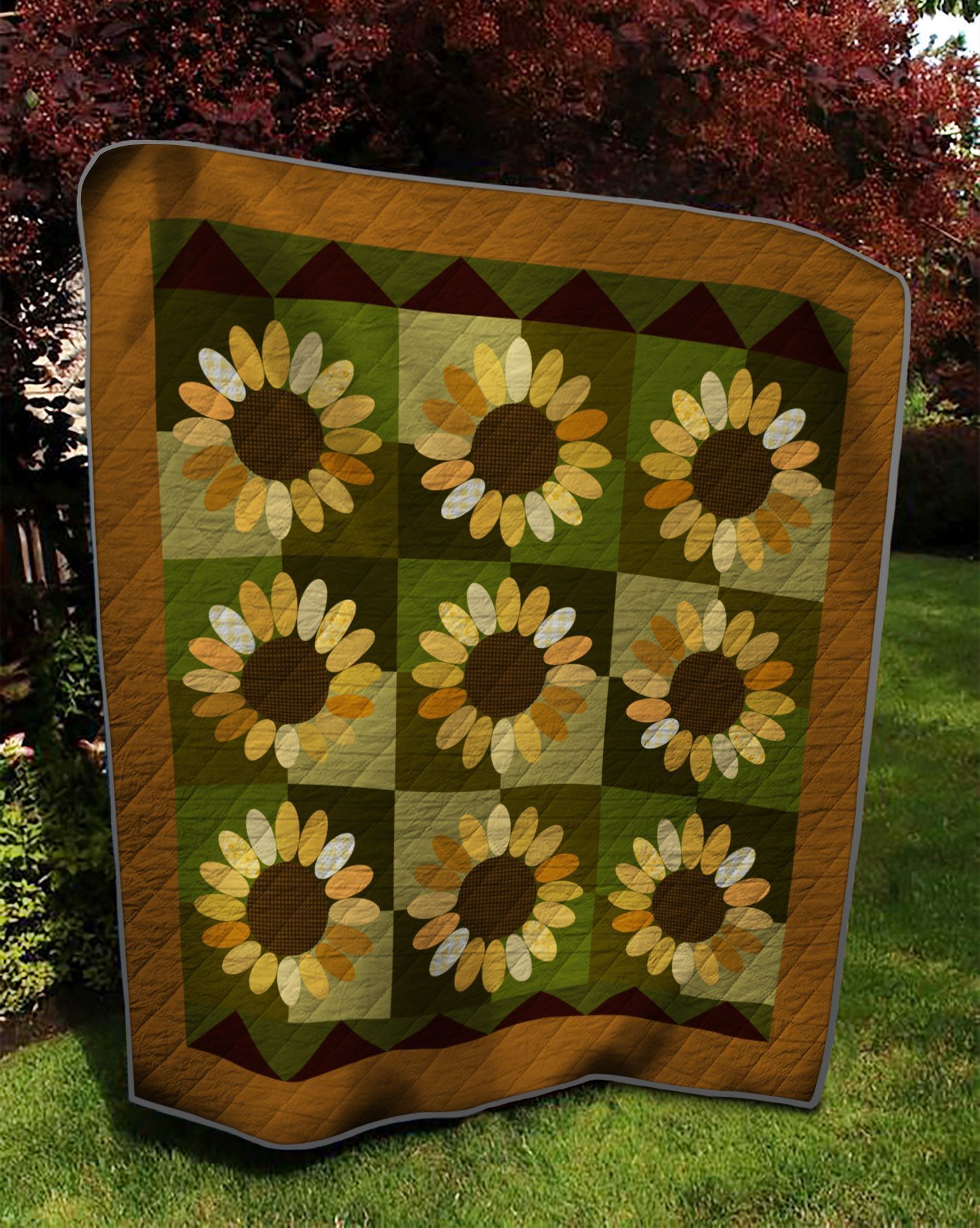Sunflower Quilt Cutrp Sunflower Quilt Cutrp