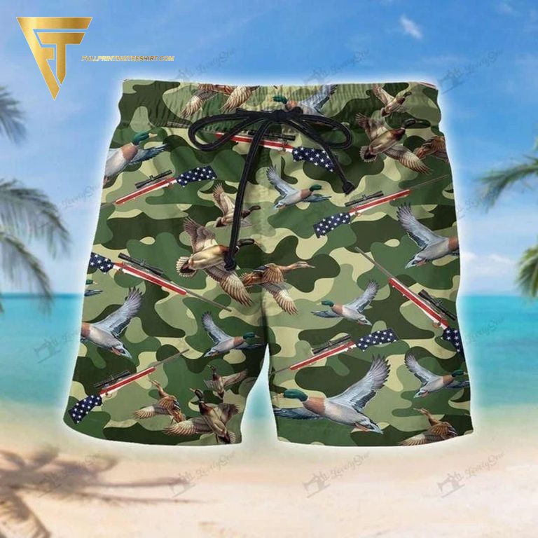 Suns-up-guns-up-duck-hunter-green-camo-pattern-all-over-print-beach-shorts-768x768-1