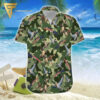 Suns Up Guns Up Duck Hunter Green Camo Pattern All Over Print Hawaiian Shirts And Beach Shorts