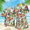 Super Mario Pineapple White Hawaiian Shirt